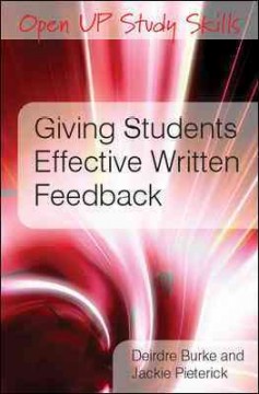 Giving students effective written feedback Cover Image