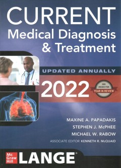 Current medical diagnosis & treatment 2022  Cover Image